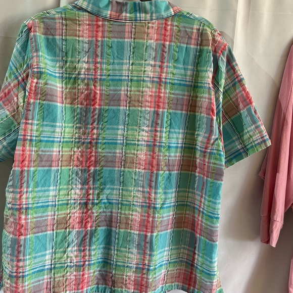 Alfred Dunner Vibrant Plaid Shirt - Picture 8 of 9